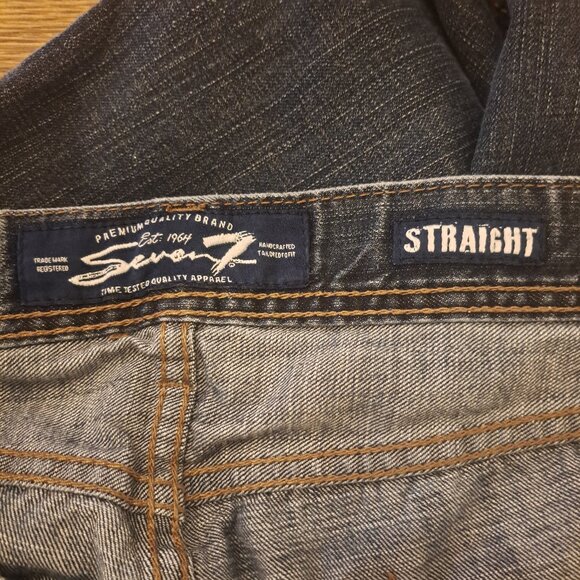 SEVEN7  Men's Straight Fit Medium Wash Denim Jeans Size 36x32 - Picture 11 of 14